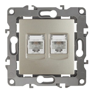 Розетка RJ 45 и телефон ЭРА 12-3108-04