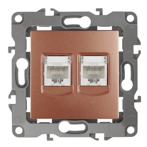 Розетка RJ 45 и телефон ЭРА 12-3108-14