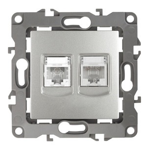 Розетка RJ 45 и телефон ЭРА 12-3109-03