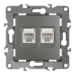 Розетка RJ 45 и телефон ЭРА 12-3109-12