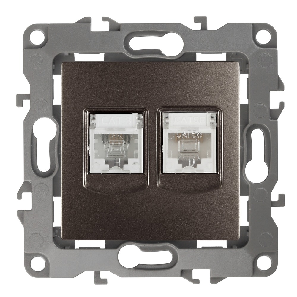 Розетка RJ 45 и телефон ЭРА 12-3109-13