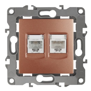Розетка RJ 45 и телефон ЭРА 12-3109-14