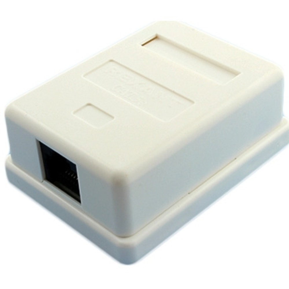 Рoзетка компьютерная внешняя PROconnect 03-0121-9 1-порт RJ-45 (8P8C), UTP неэкранированная, категория 5e, пакет, 1шт
