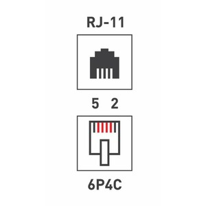 Розетка RJ 45 и телефон Rexant 03-0001 Рoзетка телефонная внешняя, 1 порт RJ-14 (50 штук)