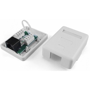 Розетка RJ 45 и телефон Hyperline SB1-1-8P8C-C5e-W