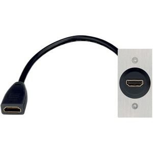 Розетка HDMI Inakustik 00980025256 Premium AV Blende HDMI mit Kabel 56x28 mm