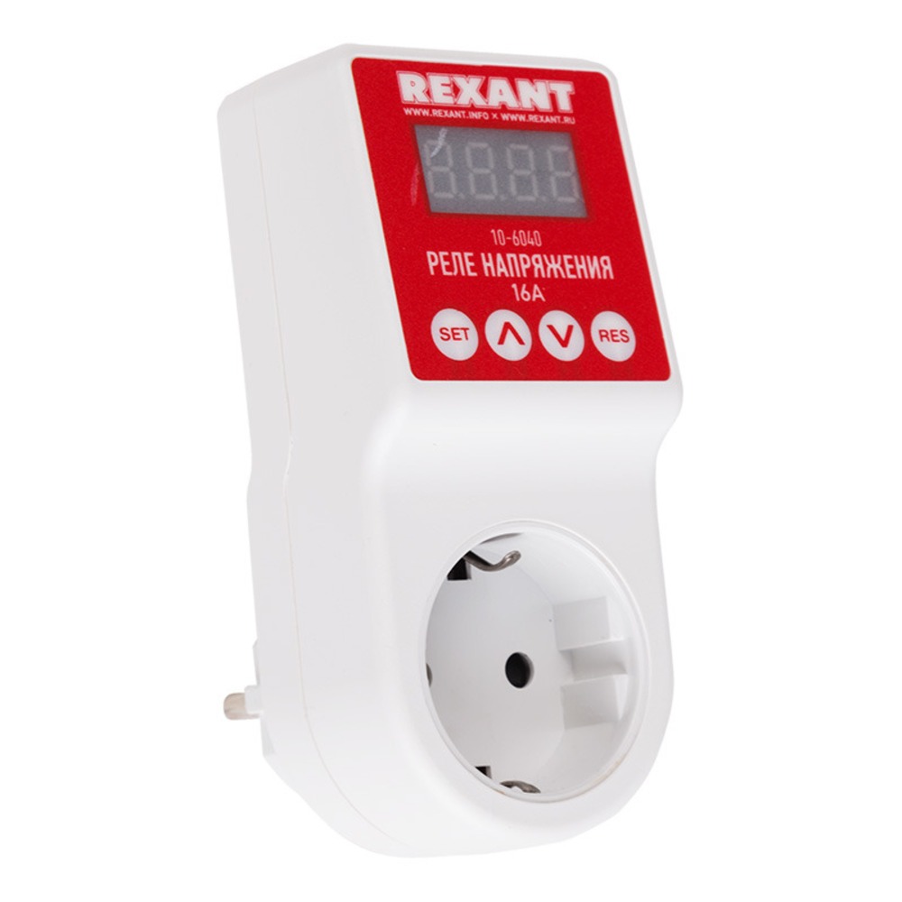 Реле напряжения Rexant 10-6040 c дисплеем 16А