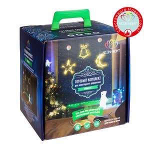 Готовый комплект Neon-Night 500-038 для новогоднего украшения Спальни "Бирюзовый"