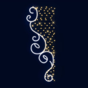 Декоративная консоль Neon-Night 501-593 Занавес узорный 150 см (цвет на выбор)