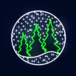 Декоративная 2D фигура Neon-Night 501-597 Зимний лес 150 см (цвет на выбор)