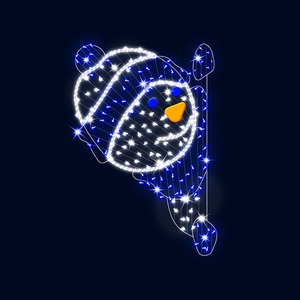 Декоративная 2D фигура Neon-Night 501-598 Снеговик выглядывающий 190 см (цвет на выбор)