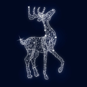 Декорация Neon-Night 501-662 Олень с шариками 220 см (цвет на выбор)