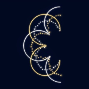 Декоративная консоль Neon-Night 501-676 Цветочная фреска 150 см (цвет на выбор)