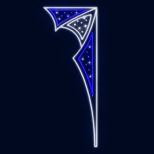Декоративная консоль Neon-Night 501-739 Летучая мышь 150 см (цвет на выбор)