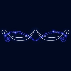 Декоративная перетяжка Neon-Night 501-747 Вьюга 600х110 см (цвет на выбор)