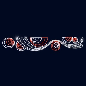 Декоративная перетяжка Neon-Night 501-752 Космос 600х100 см (цвет на выбор)