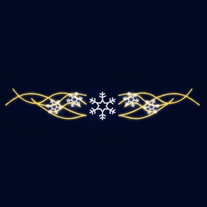 Декоративная перетяжка Neon-Night 501-754 Снегопад 600х90 см (цвет на выбор)