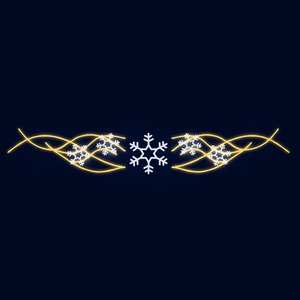 Декоративная перетяжка Neon-Night 501-754 Снегопад 600х90 см (цвет на выбор)