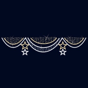 Декоративная перетяжка Neon-Night 501-755 Занавес 350х80 см (цвет на выбор)