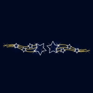 Декоративная перетяжка Neon-Night 501-761 Звездопад 500х70 см (цвет на выбор)