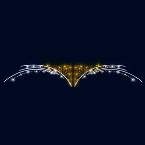 Декоративная перетяжка Neon-Night 501-762 Крылья 600х100 см (цвет на выбор)