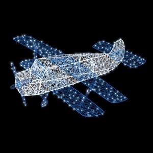 Декоративная 3D фигура Neon-Night 501-427 Самолет 340 см