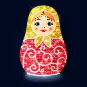 Декоративная 3D фигура Neon-Night 501-440 Матрешка 200 см (цвет на выбор)