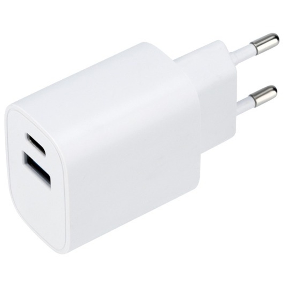 Сетевое зарядное устройство Rexant 16-0296 USB + Type-C, 5V, 2.4 A, белое