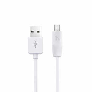 Micro USB кабель hoco 6957531032038 X1, белый 1.0m