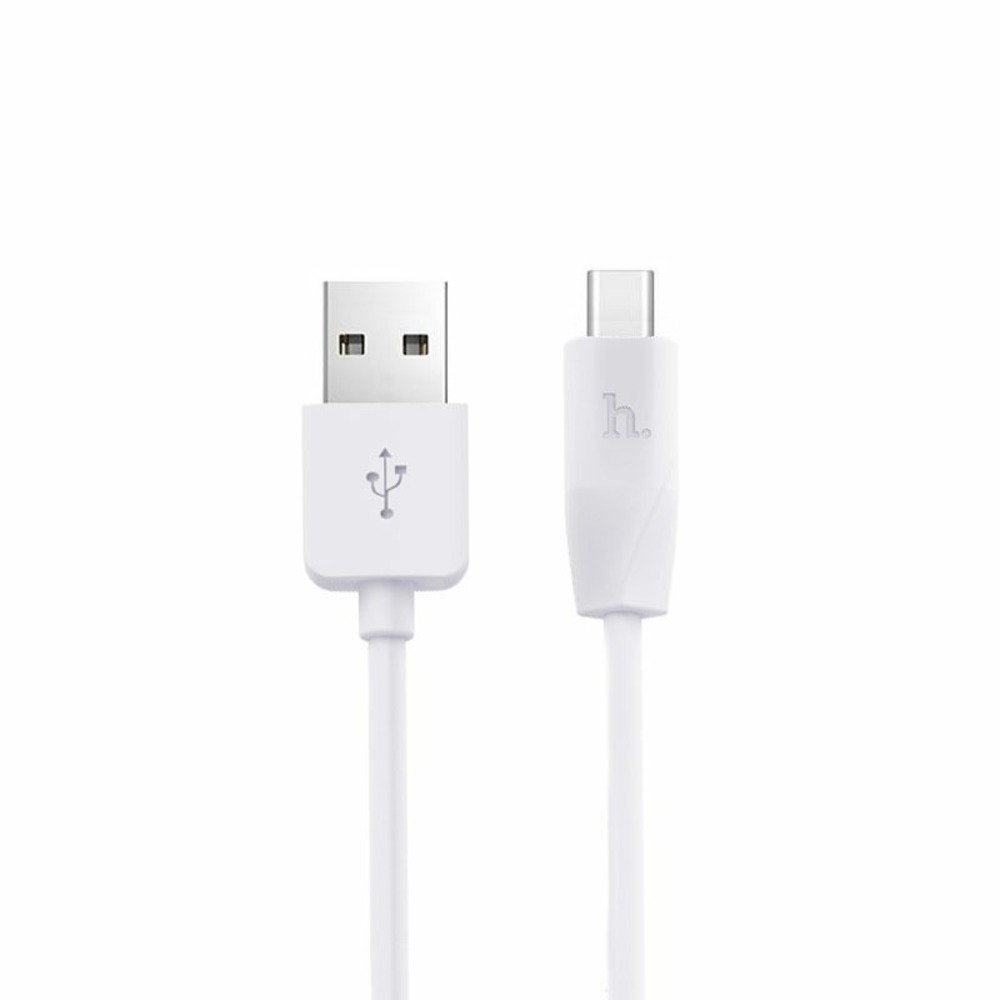USB TypeC кабель hoco 6957531032045 X1, белый 1.0m