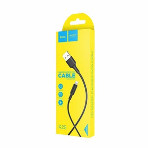 USB Ligntning кабель hoco 6957531080107 X25, черный 1.0m