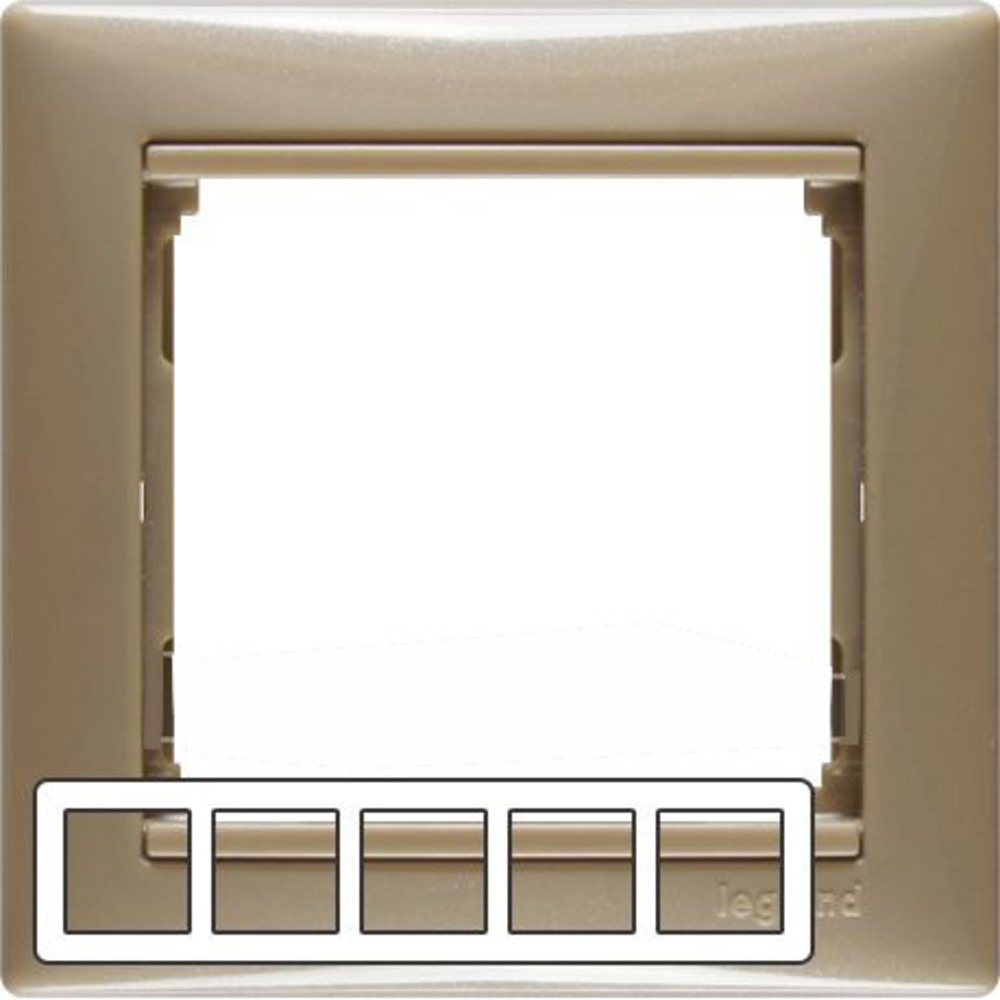 Рамка 5 постов Legrand 770025 Valena
