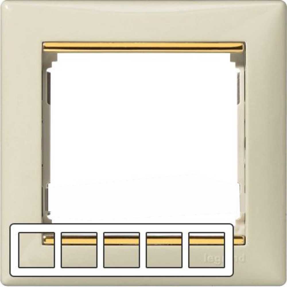 Рамка 5 постов Legrand 774155 Valena