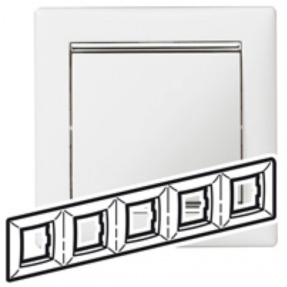 Рамка 5 постов Legrand 770495 Valena