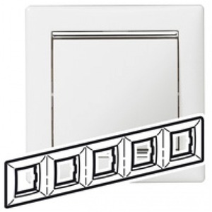 Рамка 5 постов Legrand 770495 Valena