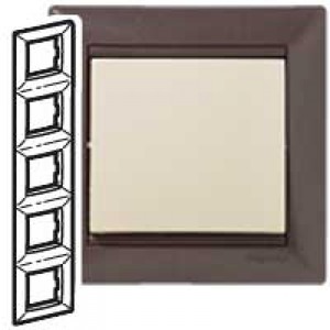 Рамка 5 постов Legrand 770009 Valena