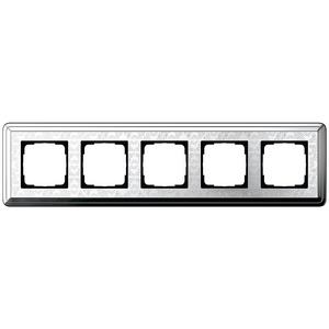 Рамка 5 постов Gira 0215681 ClassiX Art Рамка 5-местн. хром