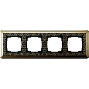 Рамка 4 поста Gira 0214672 ClassiX Art Рамка 4-местн. латунь-черный