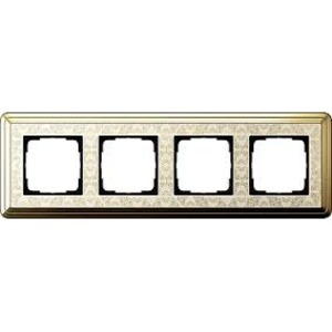 Рамка 4 поста Gira 0214673 ClassiX Art Рамка 4-местн. латунь-кремовый