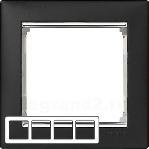 Рамка 4 поста Legrand 770394 Valena