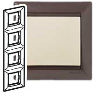 Рамка 4 поста Legrand 770008 Valena