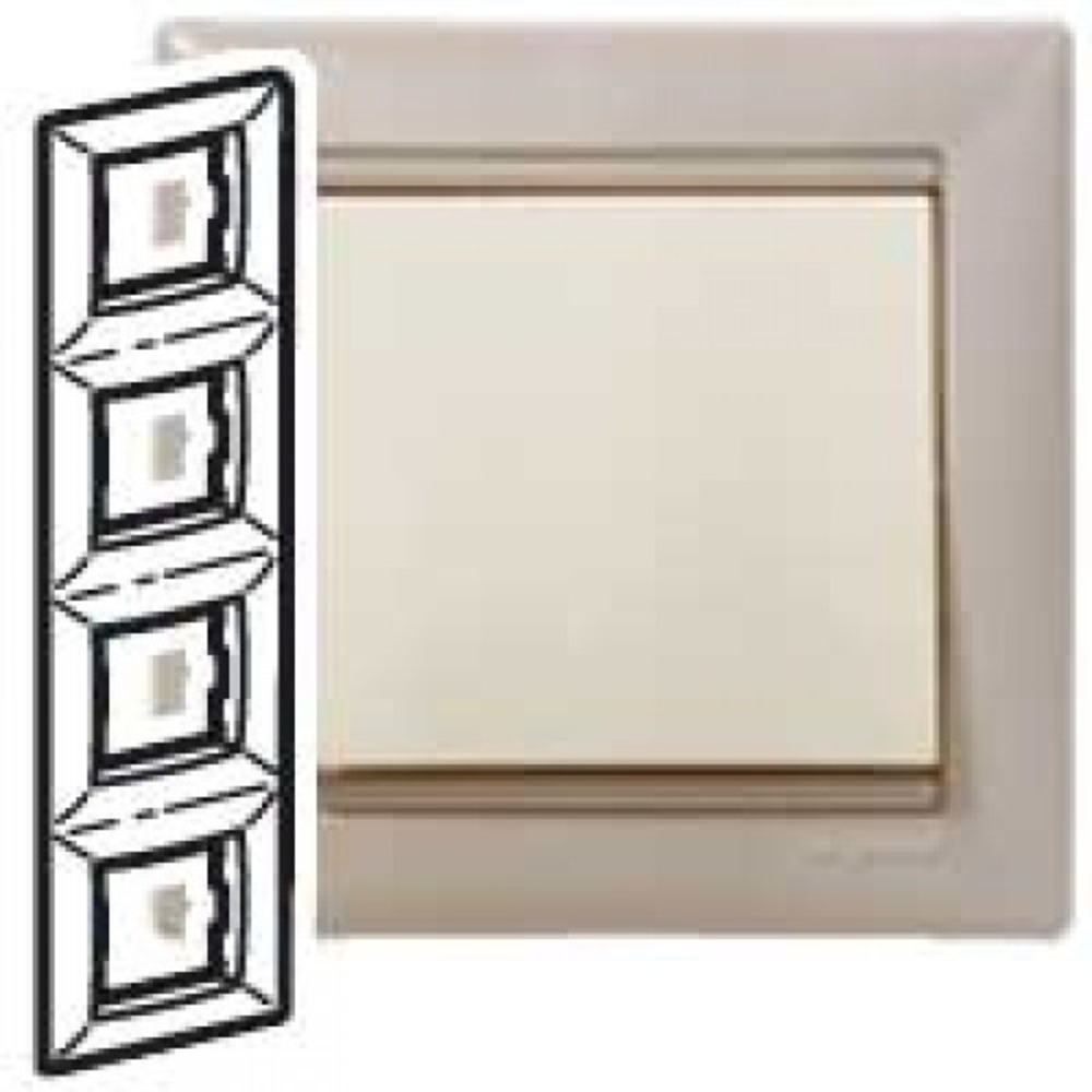 Рамка 4 поста Legrand 770028 Valena