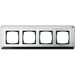 Рамка 4 поста Gira 0214681 ClassiX Art Рамка 4-местн. хром