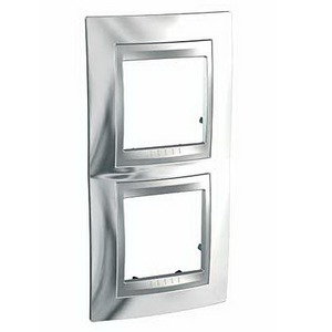 Рамка 2 поста Schneider Electric Unica Top Рамка 2-ая вертикальная (MGU66.004V.010)
