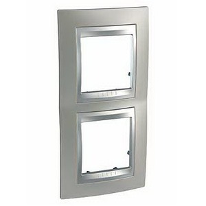 Рамка 2 поста Schneider Electric Unica Top Рамка 2-ая вертикальная (MGU66.004V.039)