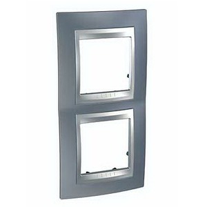 Рамка 2 поста Schneider Electric Unica Top Рамка 2-ая вертикальная (MGU66.004V.097)