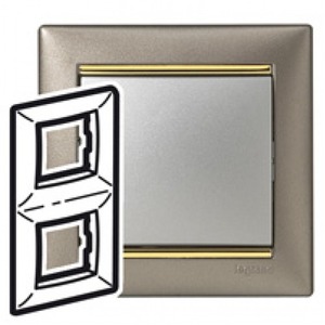 Рамка 2 поста Legrand 770366 Valena