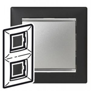 Рамка 2 поста Legrand 770396 Valena
