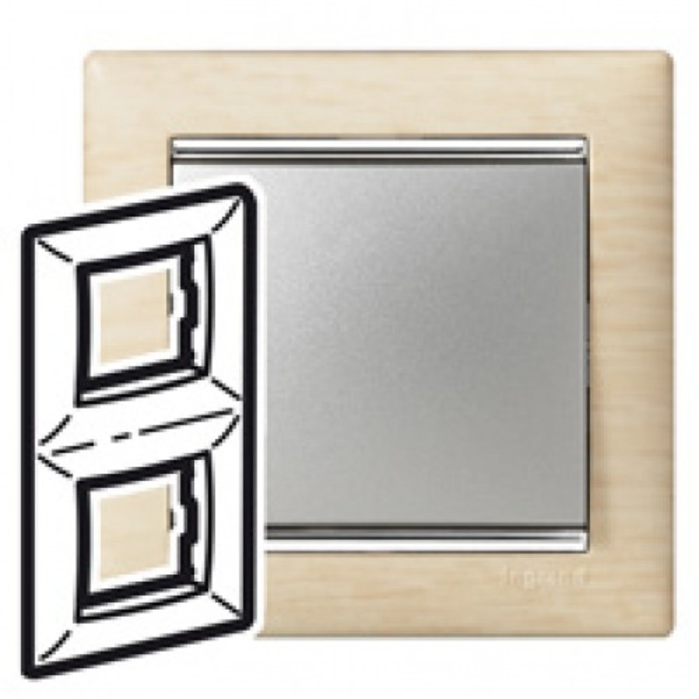 Рамка 2 поста Legrand 770386 Valena