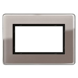 Рамка 2 поста Gira 1001522 Esprit Рамка 1,5-местн. Glass C дымчатое стекло